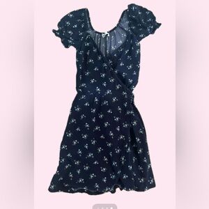 Hollister Navy Floral Dress